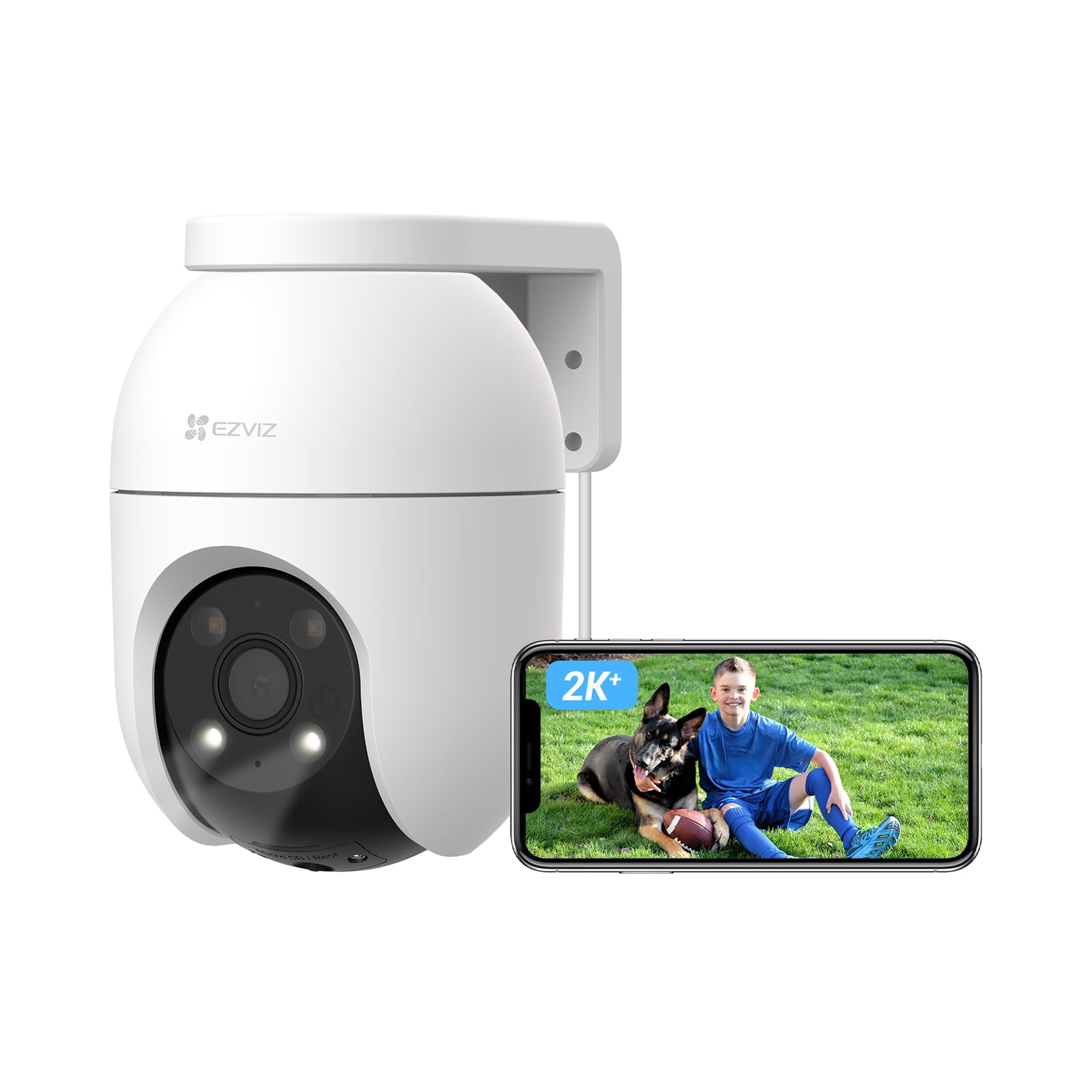 EZVIZ C8c 4MP Caméra de Surveillance Extérieure IP65 pour Sécurité Défense Active avec Vision Nocturne en Couleur et Sui